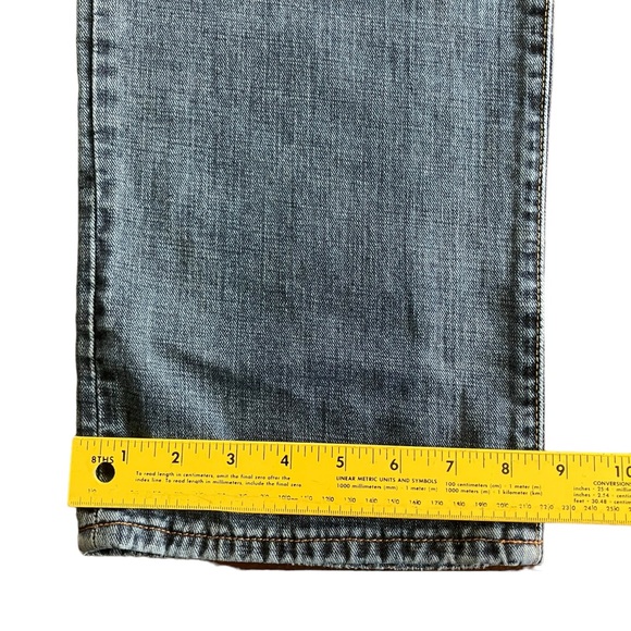 Lucky Brand 363 Vintage Straight Mens Jeans Size 34x30 Distressed Denim - Picture 9 of 9